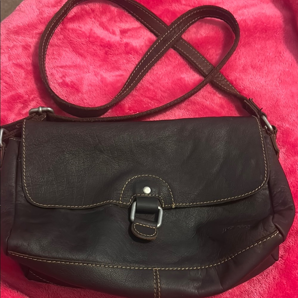 Jack George’s Buffalo Leather Dark Brown Fold Over Flap
